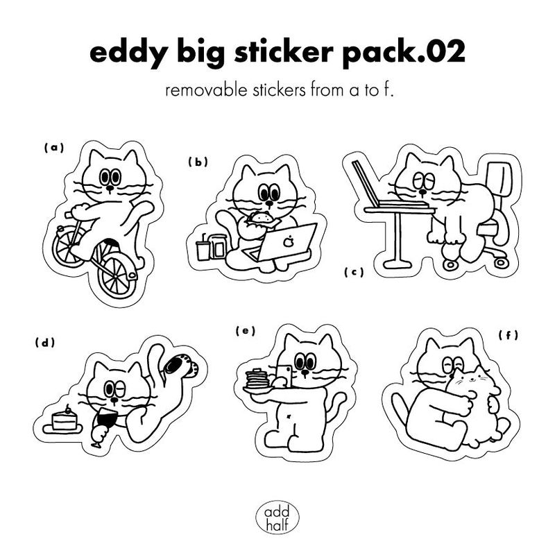 Eddy Big Removable Sticker Pack 02
