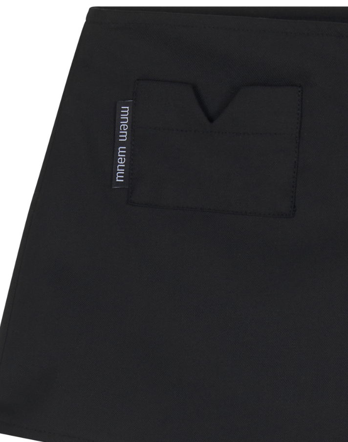 [mnem] card pocket wrap belt (black)