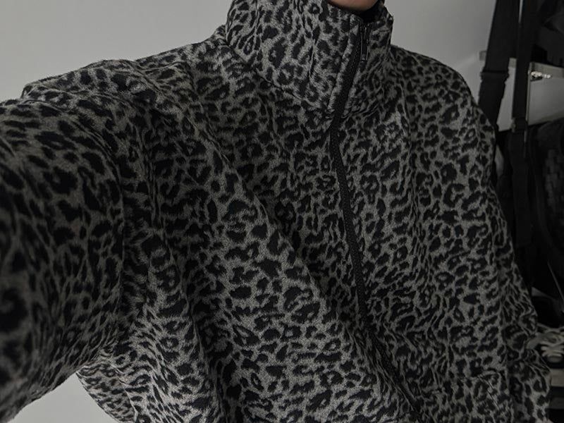 ASCLO Leopard Fleece Zip Up (2color)
