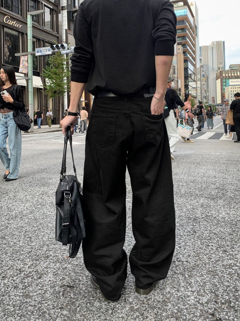 Mono Basic Curved Cotton Pants