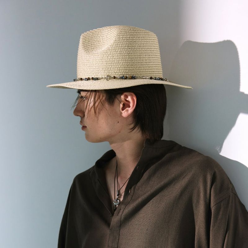 2way vintage stone cross panama hat