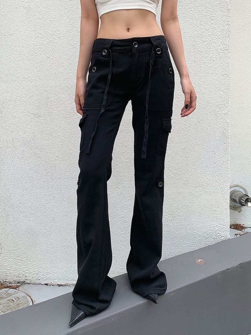 CARGO SLIM BOOTS CUT PANTS (2C)