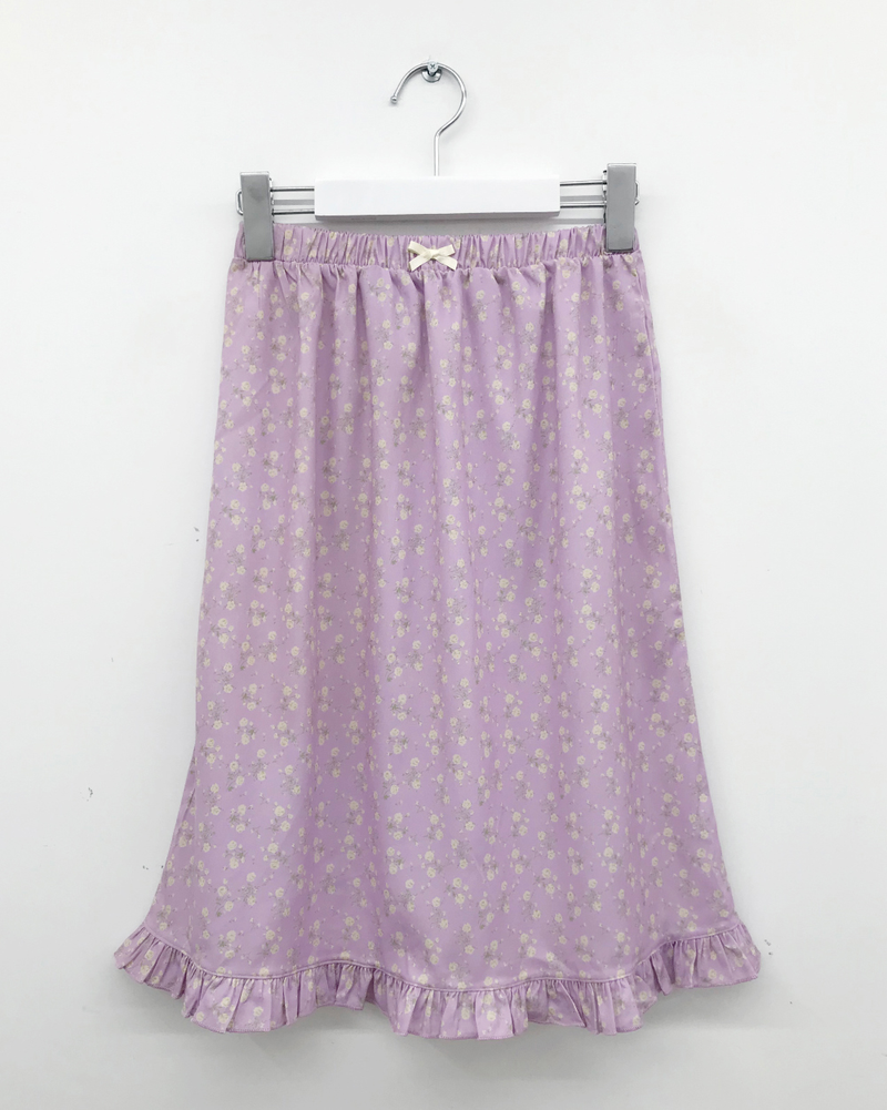 Merry Flower Frill Skirt (2color)