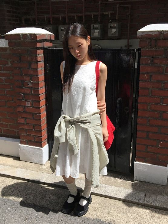 Namo Embroidered Sleeveless Long One Piece