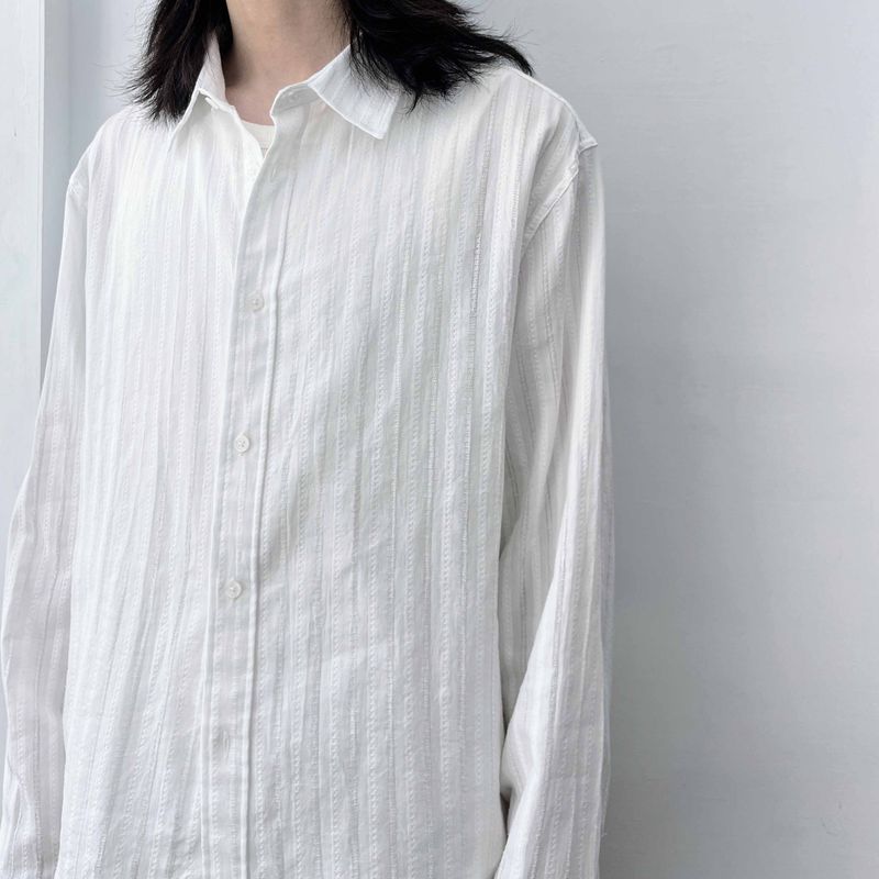 Sheer Stripe Relaxed Shirt