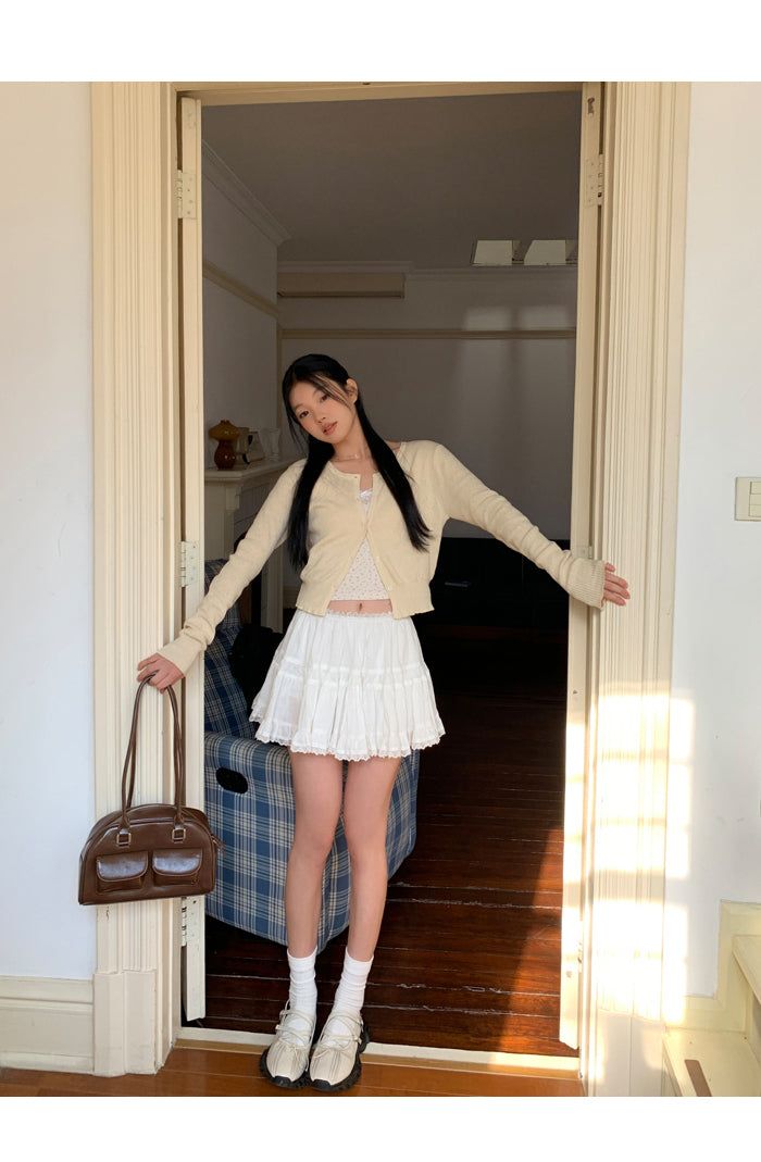 white cancan lovely skirt
