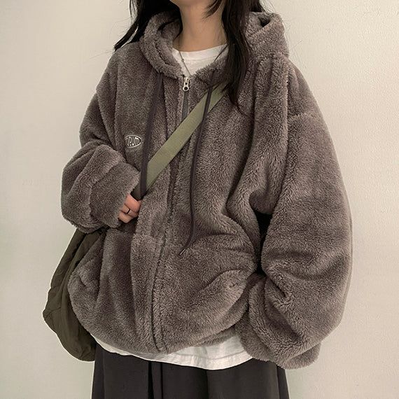 Radon Big Patch to Way Wool Hoodie Zip-Up