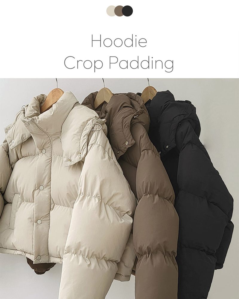 Hoodie Crop Padded
