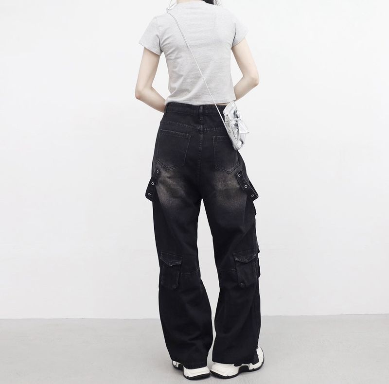 Ibian pocket strap pants