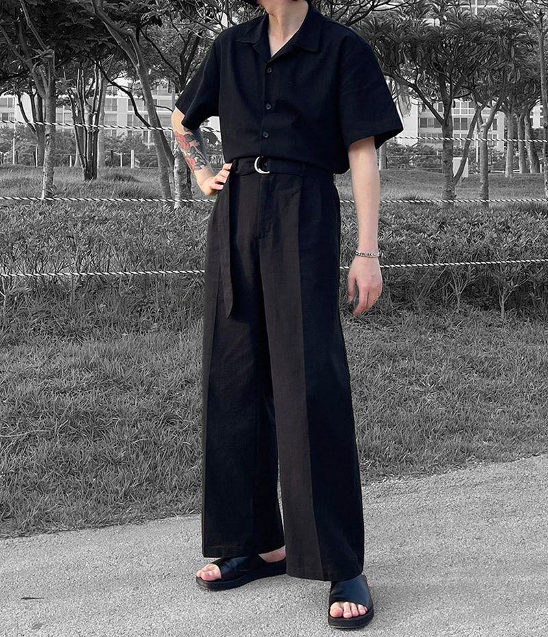 COZINESS（コジネス）の「RO linen wide jumpsuit (3 colors)（Dresses）」