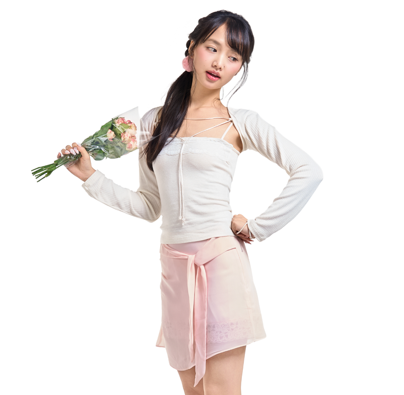 ROSY MIDI SKIRT [PINK]