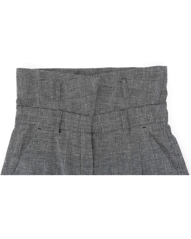 Fold Over Wide Slacks _ GREY