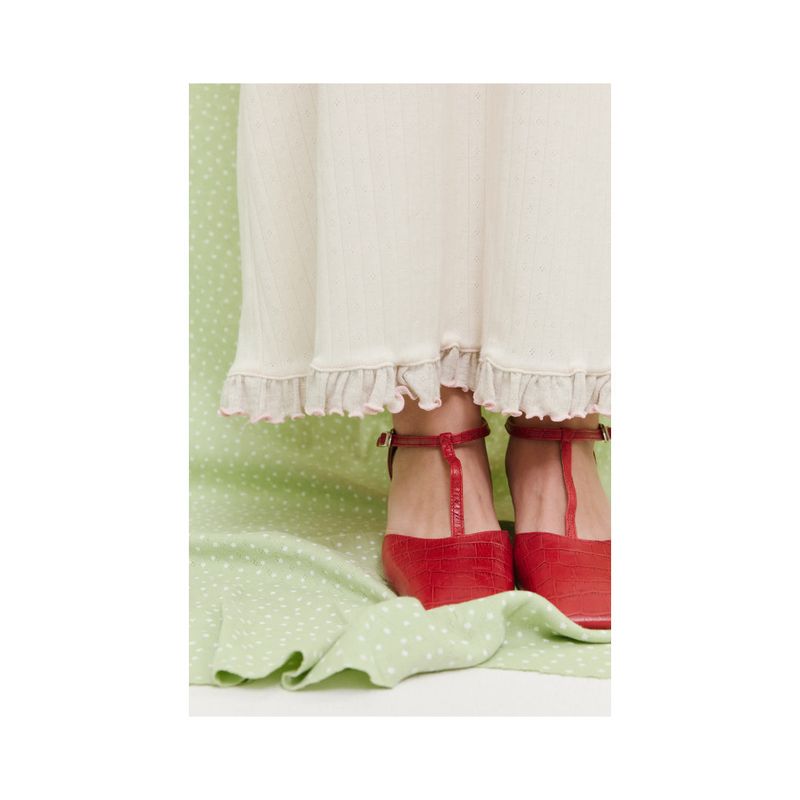 Ruffle long skirts