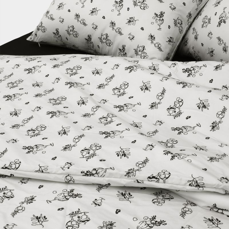 Dust-Free Garden Duvet Cover - Q size