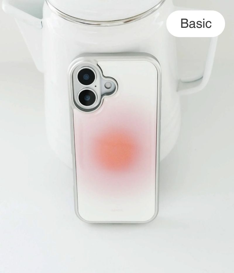 SANSA（サンサ）の「モーニング ピーチ シルバー アイフォン ギャラクシー ケース(Basic)（スマホグッズ/小物）」