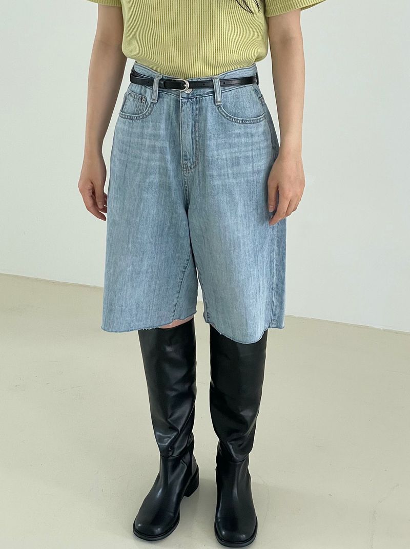 Arco iris（アルコイリス）の「Bermuda cutting denim pants （Pants）」