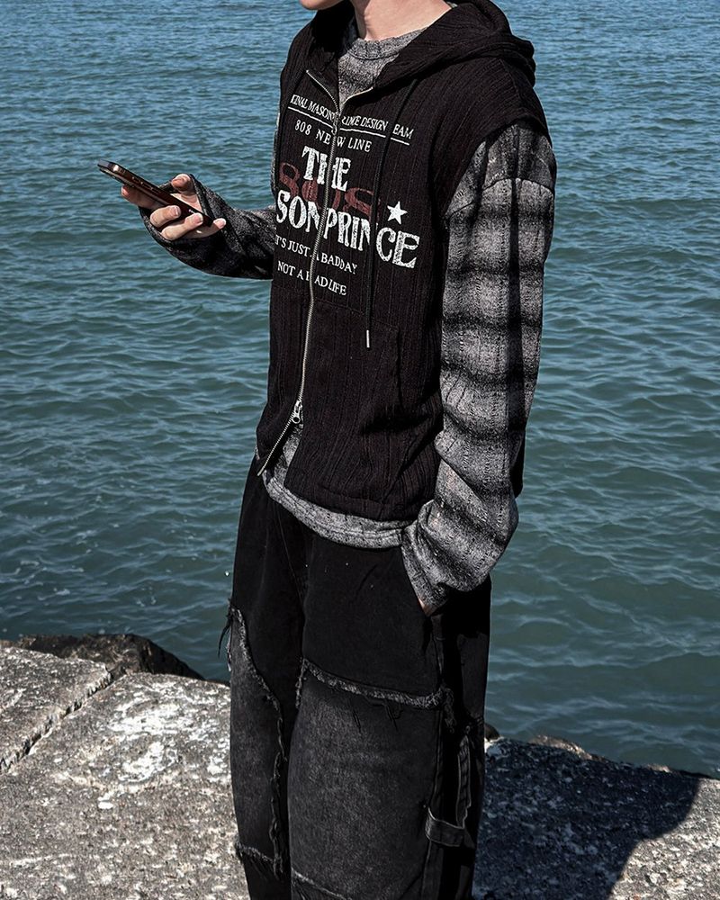 Ruin See-Through Stripe Knit