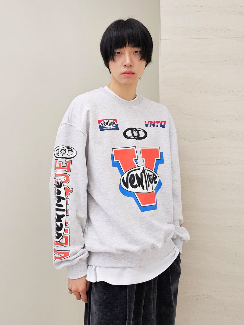 VENTIQUE Racing sweatshirt 2color