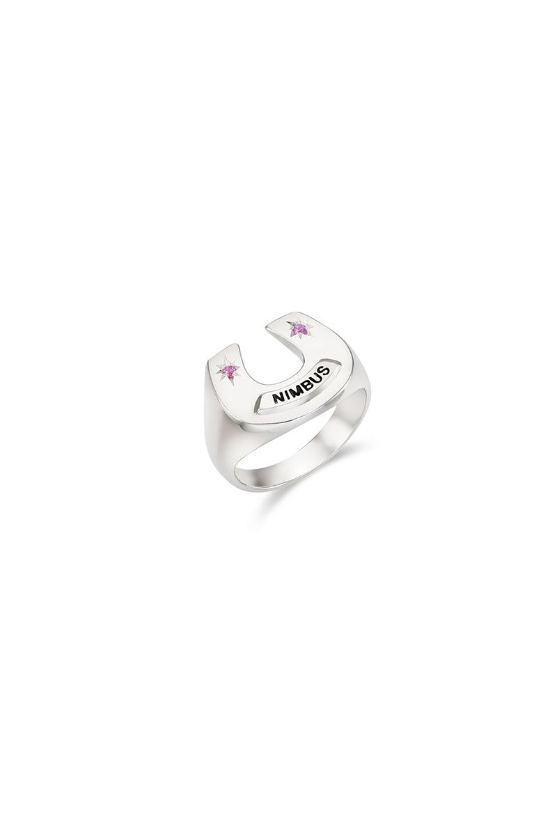 Sparkle Horeseshoe Ring (M) - PK