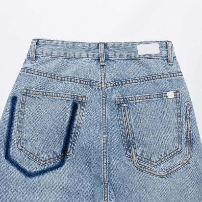 CLASSIC LOOK SEMI WIDE DENIM PANTS code 18101