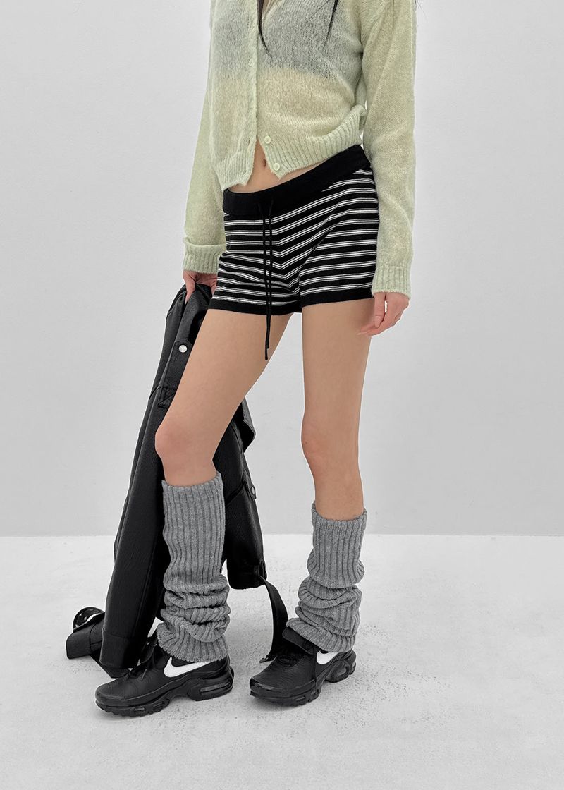 BLACKUP（ブラックアップ）の「[MADE] リポルストライプニットショーツ(Set Available)（パンツ）」