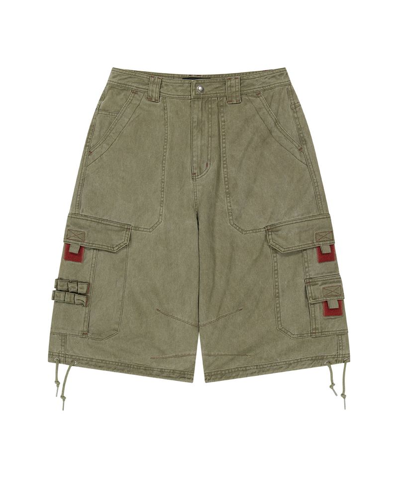 BERMUDA UTILITY CARGO SHORTS_KHAKI