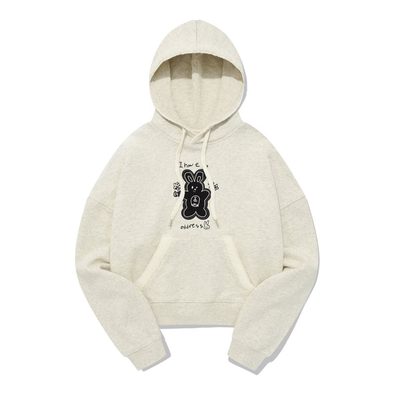 KIRSH（キルシー）の「WITTY BUNNY NOMAD GRAPHIC HOODIE [OATMEAL]（Tops）」