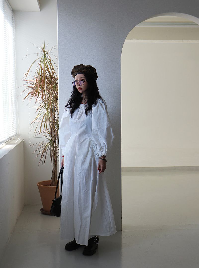 off-shoulder pocket maxi long dress