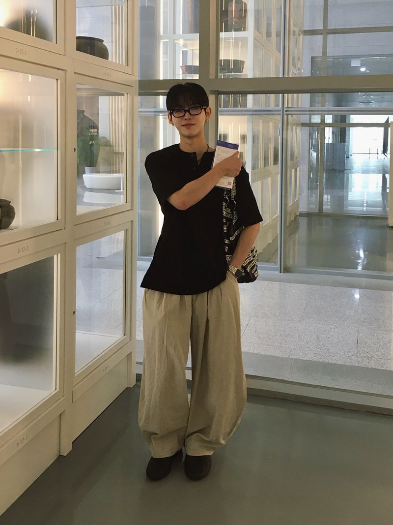 Mono Linen Wide Balloon Pants 4C