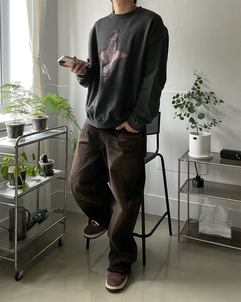Vintage brown denim pants