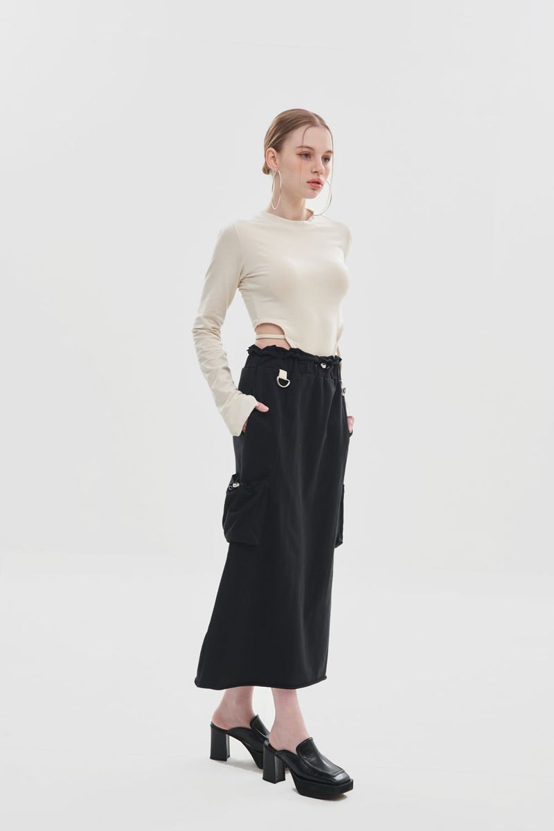 POCKET LONG SKIRT