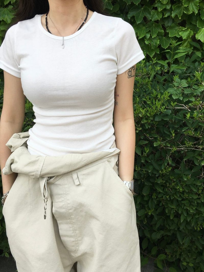 Roen Modal Side Shirring Tee (6c)