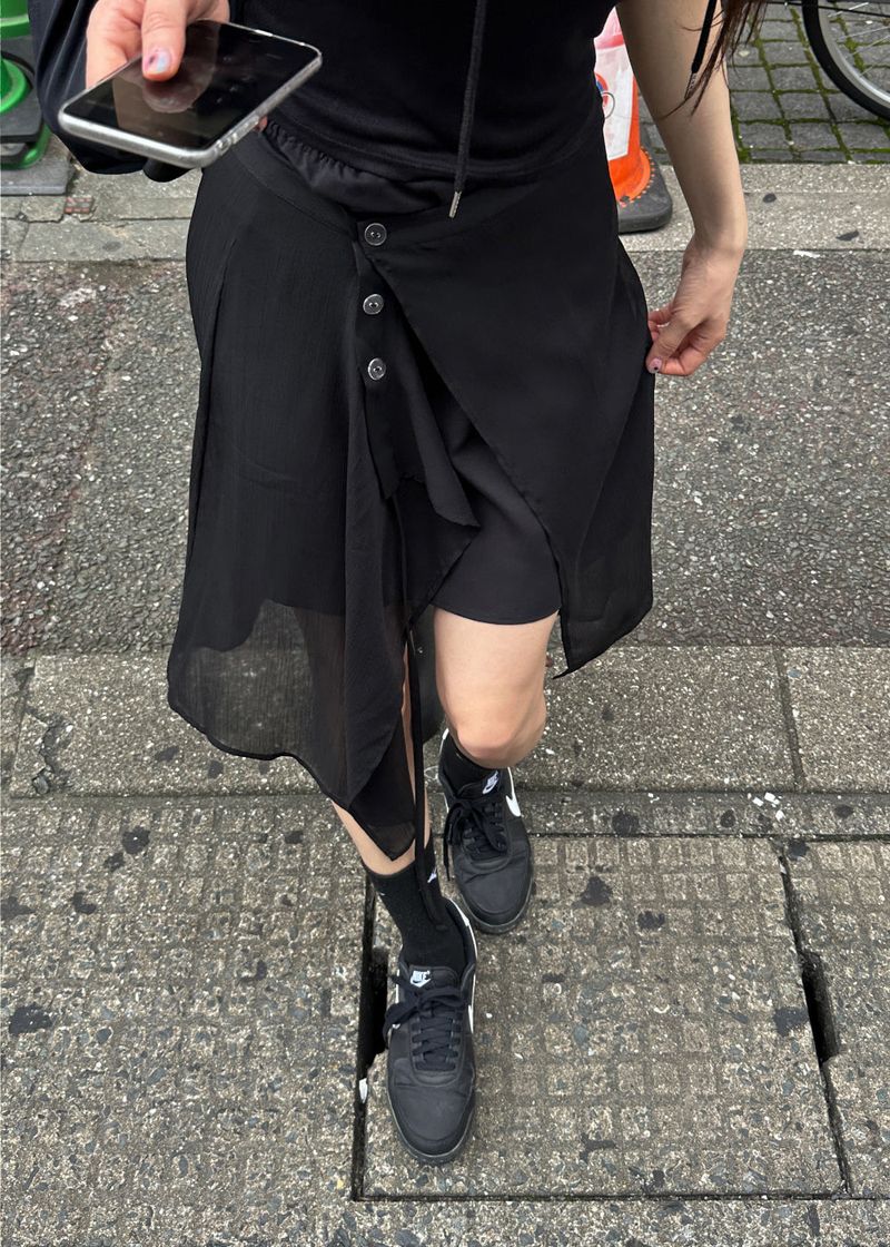 VEIL WRAP SKIRT