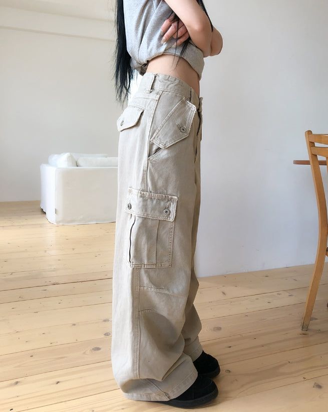 Raiden Washed Flap Cargo Pants
