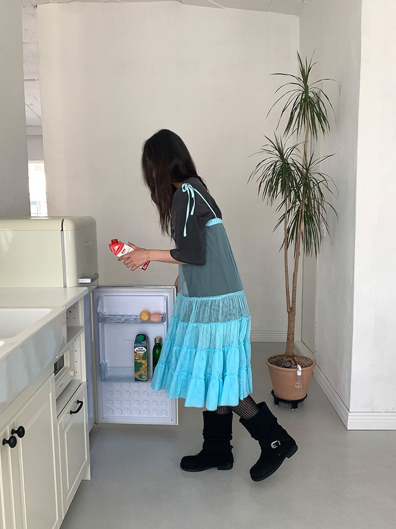 CANCAN LAYERED SKIRT DRESS (3C)