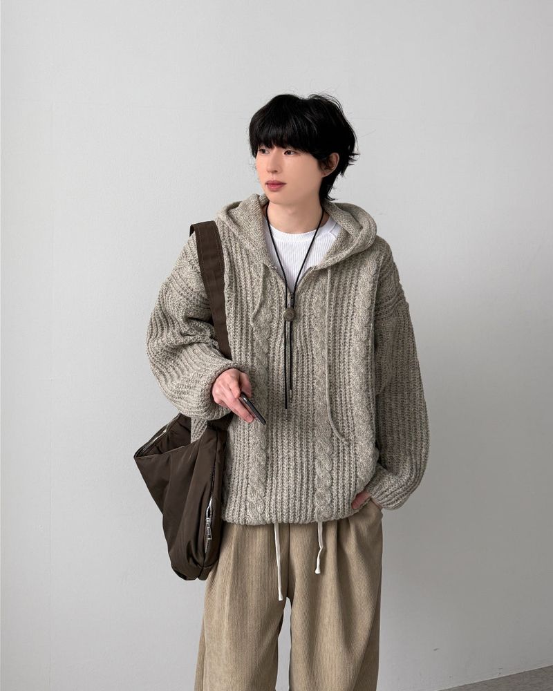 Pania Zip-Up Hood Knit