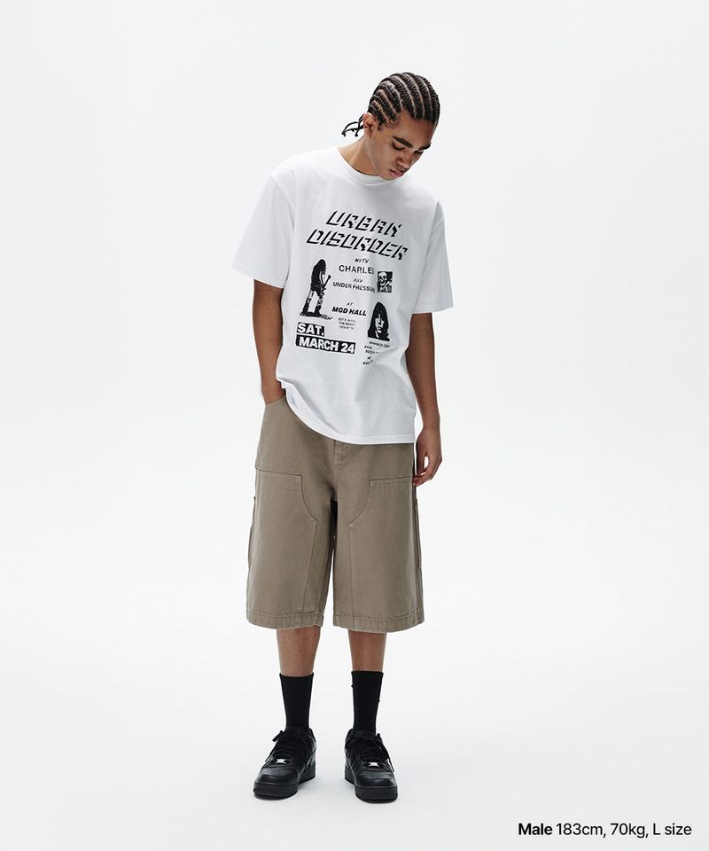 DYED DOUBLE KNEE SHORT