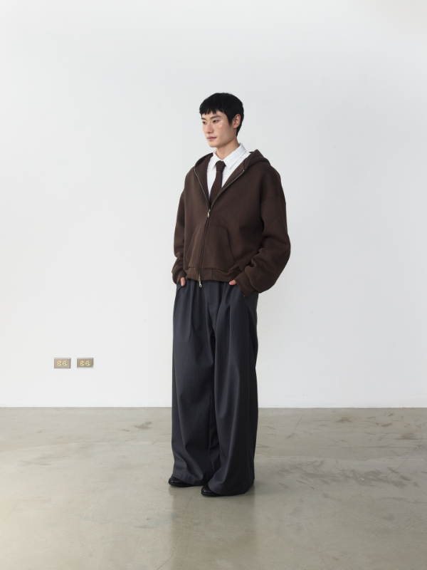 RB14 Cropped Boxy Hoodie Jacket