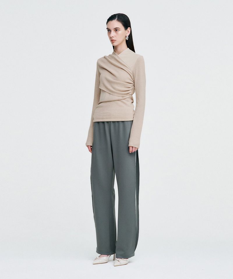 Logo Tape Track Pants _ GREY