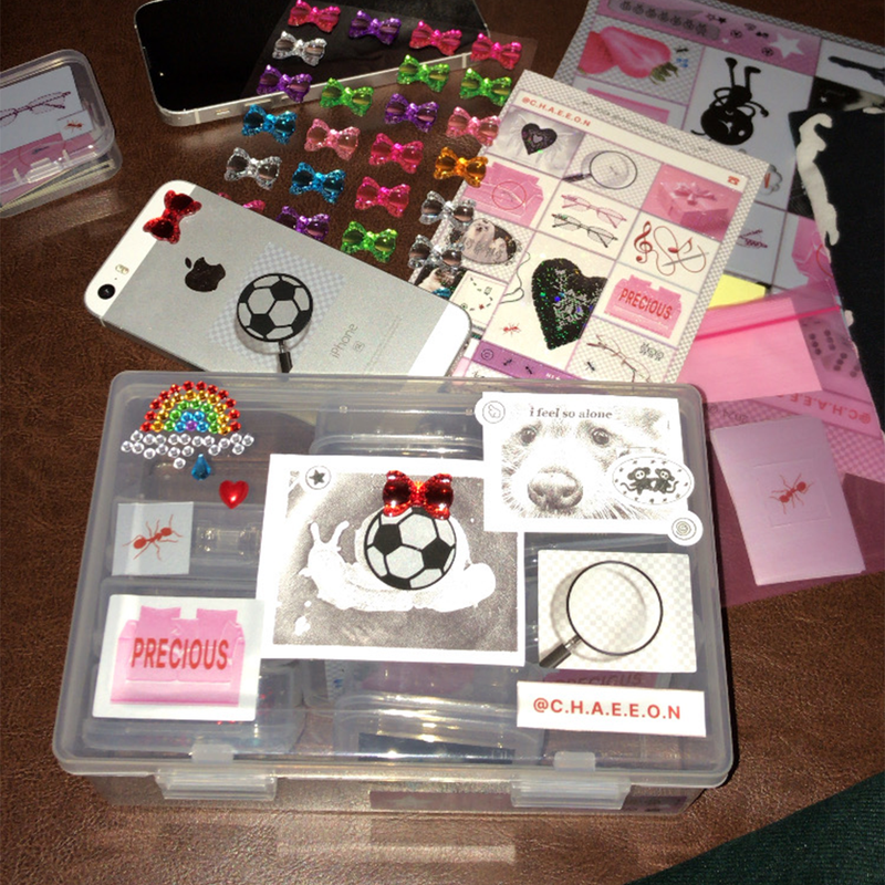 @c.h.a.e.e.o.n BIG silver sticker