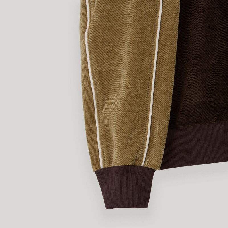 Brown/Camel Two Tone Varsity Jacket