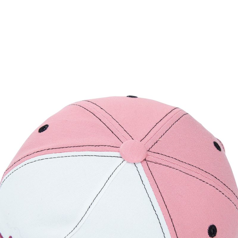 Graphic Applique Ball Cap Pink
