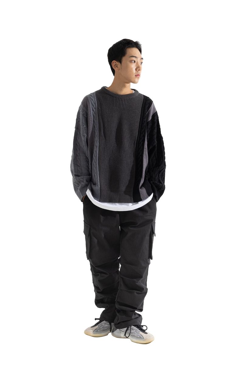 MULTIPLE INCISON CABLE KNIT MFONT002