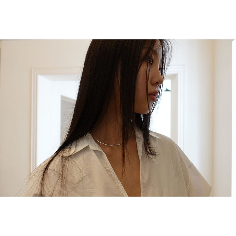 silhouette snake necklace