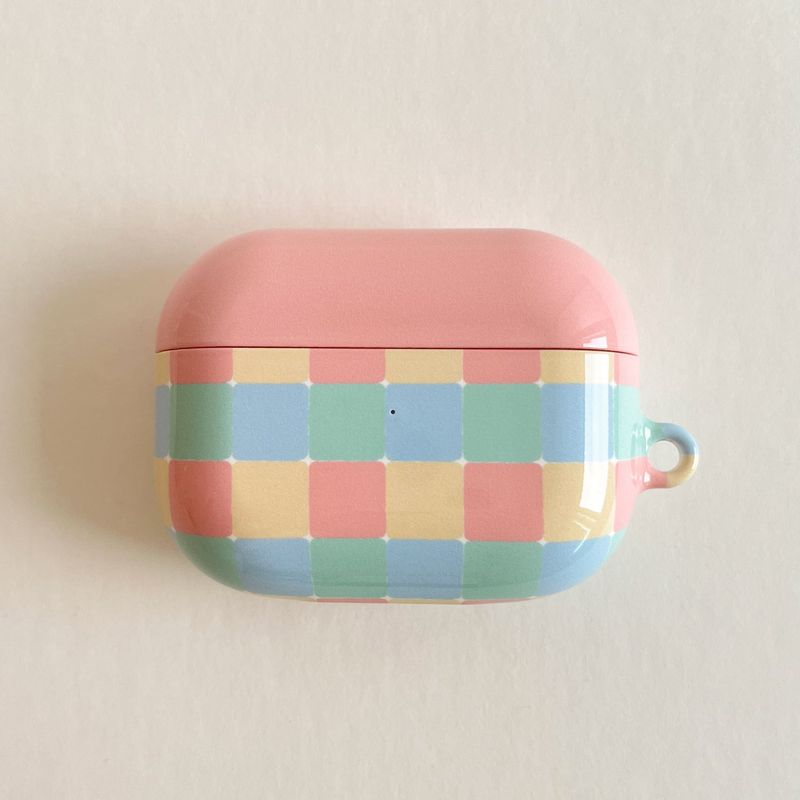 sweet square hard glossy airpods case