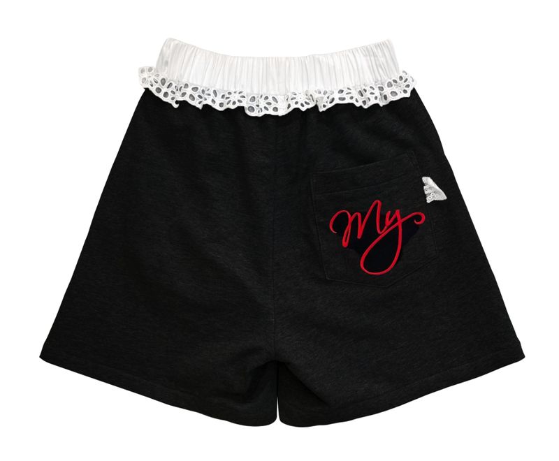 Lace band shorts