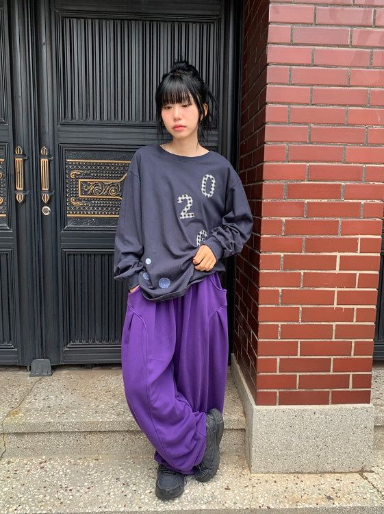 26FW★ [BAONHAUS] Haydin Patch Over Long Sleeve Tee