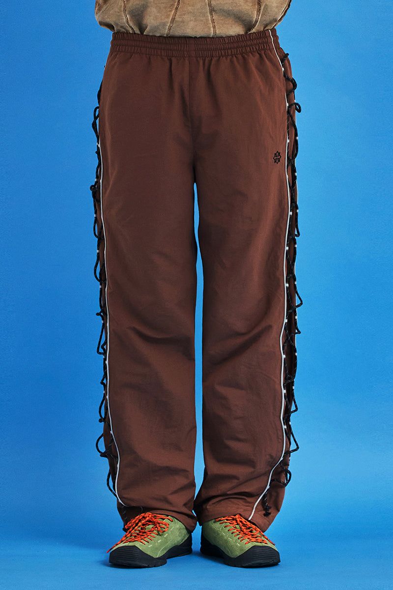 STRING NYLON PANTS / BROWN