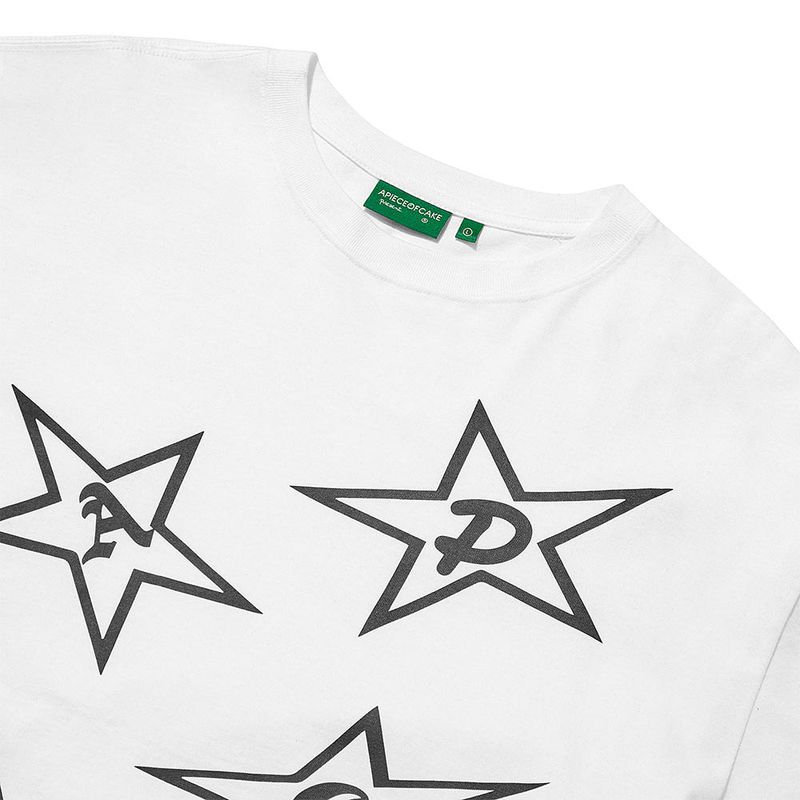 STAR LOGO L/S Tee_White