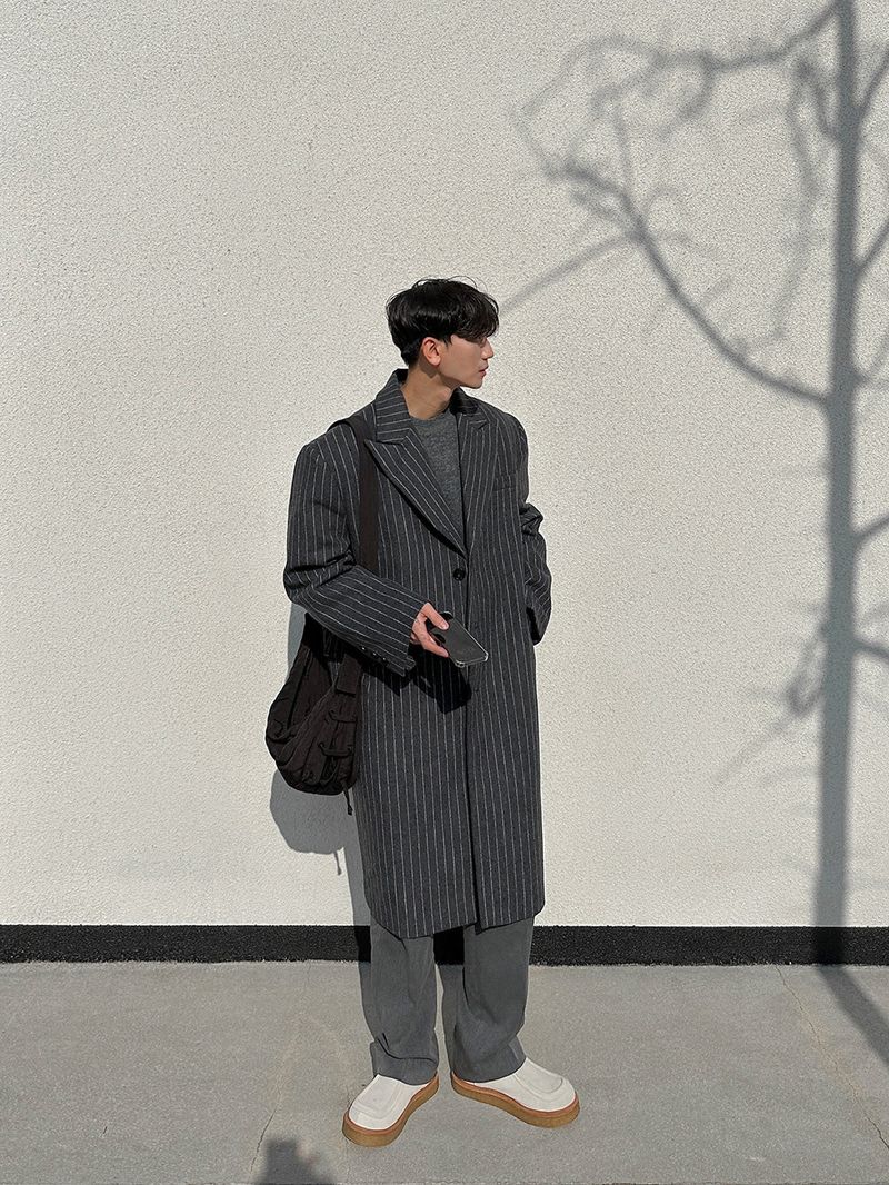 ASCLO Power Shoulder Stripe Coat (2color)